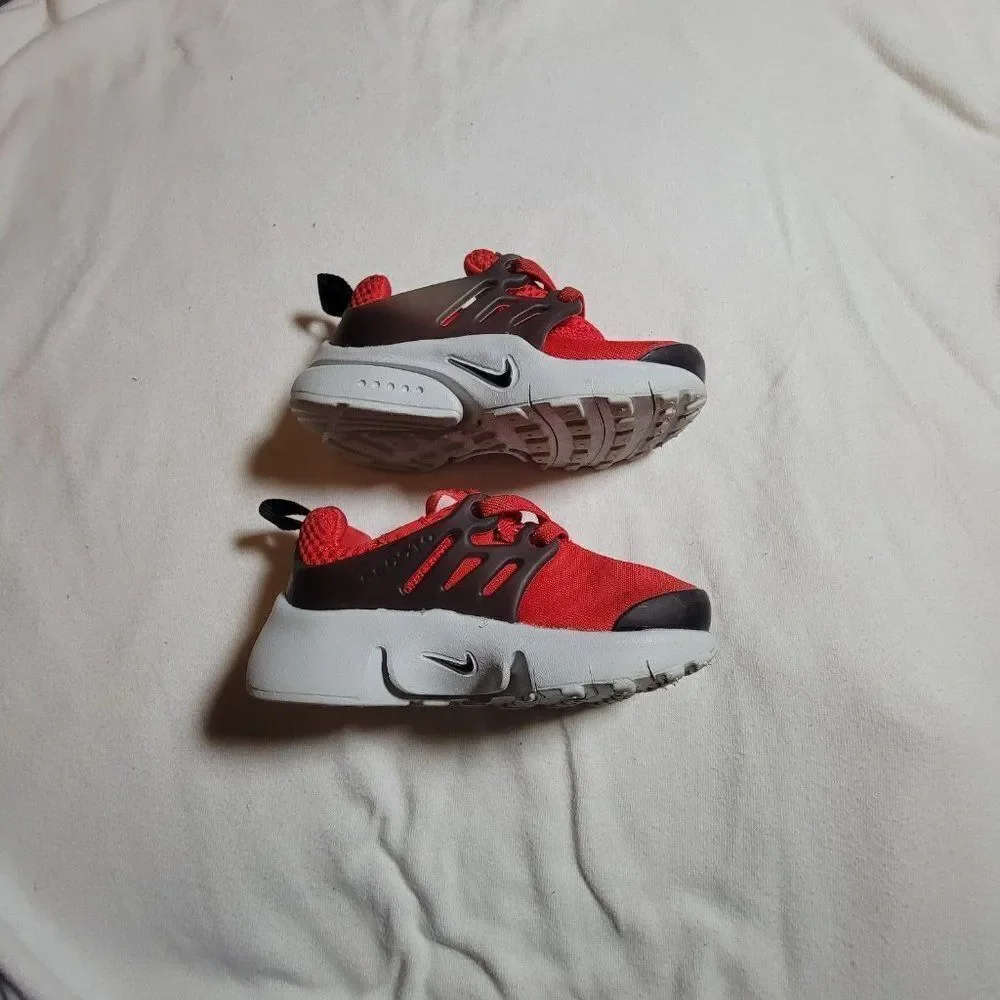 Nike Baby Presto TD 844767-600 Red Round Toe Sneaker Athletic Shoes Size US 6 C